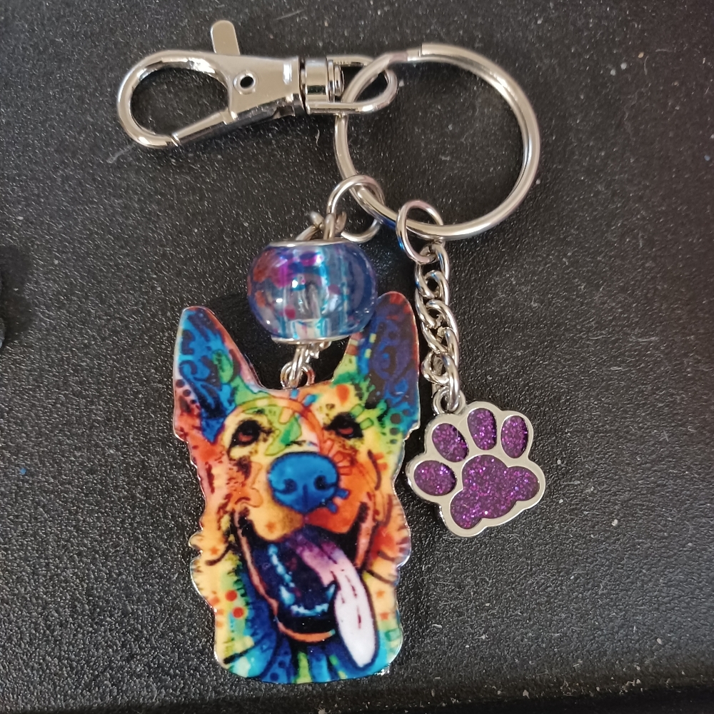 German Shepherd Keychain